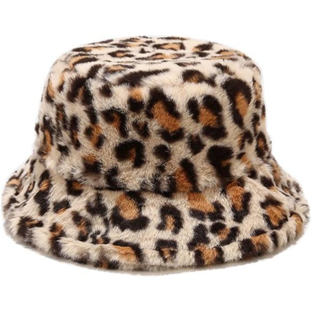 Women's Winter Faux Fur Fuzzy Warm Bucket Hat